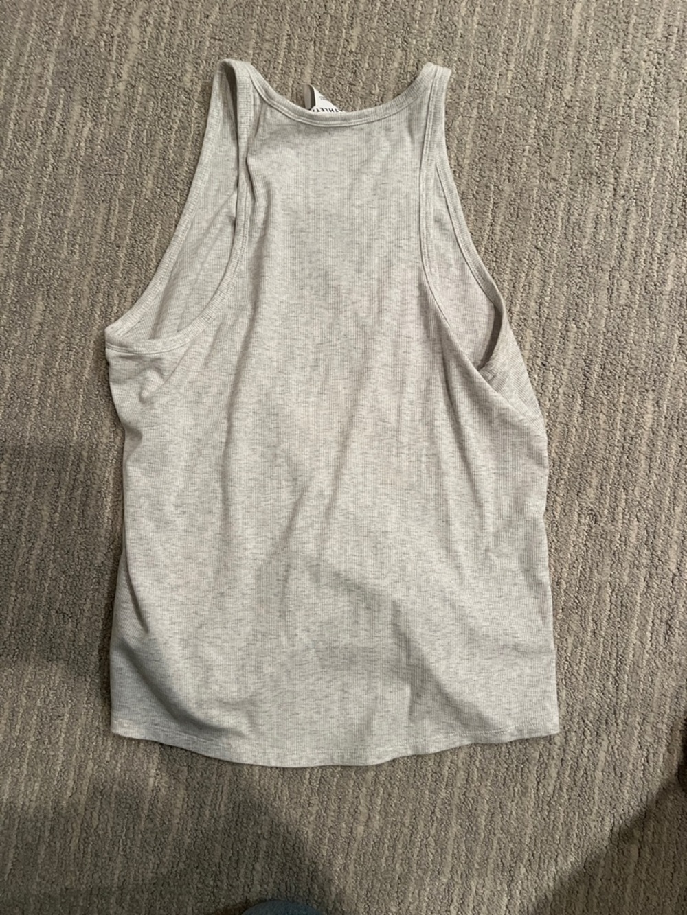 Athleta Heather Gray Racerback Tank Top size large - Picture 5 of 5